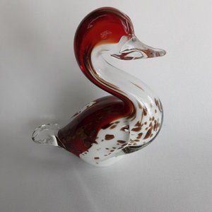 Vintage Murano Glass Uranium Duck/Goose RARE in Excellent Condition